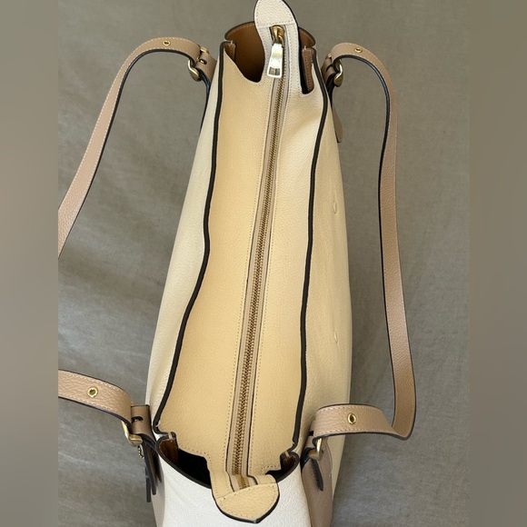 COACH Alana Color Block Pebble Leather Tote Bag - Picture 7 of 16